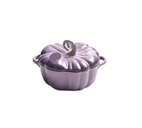 Forno olandese per zucca Pentola multifunzionale in ghisa smaltata, pentola for zuppa a forma di zucca, universale for cucina a induzione domestica, riscaldata uniformemente(20CM-B)