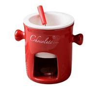 Forno per la fusione Di Cioccolato Bruciatore di Tealight Candela Crogiolo Mini Fusione Hot Pot Famiglia Butterfonduta Pot Rosso Ceramica Multiuso Scaldacollo Per
