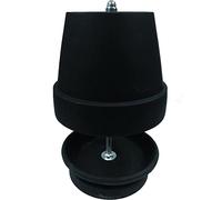 Forno per lumini, scalda-candela creativo, supporto a doppia base, per casa e ufficio, soluzione di riscaldamento efficiente (senza candela), nero