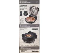 Forno Elettrico per Pizza ZHC333 con Obl Potenza 1200 Watt Diametro 30 cm Colore Nero