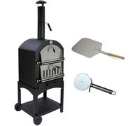 FORNO PER PIZZA 157x50x64CM FORNO PER PIZZA CON CARBONE, PIETRA REFRATTARIA E...