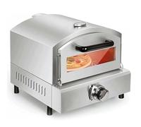 Forno per pizza a gas in acciaio inox con indicatore di temperatura - Forno di riscaldamento uniforme per hotel, ristoranti e pizze al forno a casa