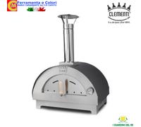 Forno per pizza a Legna CLEMENTI 400? Da esterno 72 x 50 x h91 cm Antracite 40Kg