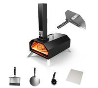 Forno per pizza a pellet di legno pieghevole portatile, 28cm