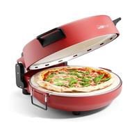 Forno per pizza Clatronic® | Pizzarette 350°C per pizza italiana su pietra a casa | anche per pizze surgelate | pizza in meno di 5 minuti | inclusa pietra per pizza Ø32cm e accessori | PM 3787