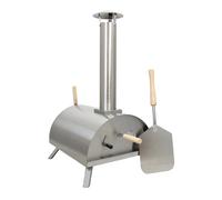 Forno per Pizza da Esterno a Pellet in Acciaio Inox Pala Pietra Refrettaria 400°