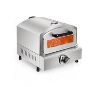 Forno per pizza da esterno, griglia portatile a propano con termometro integrato, ideale per cortile e campeggio, perfetto per pizza fatta in casa e grigliate