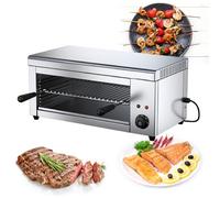 Forno per Pizza Elettrico da Banco 18" (46 cm) con Temperatura Regolabile 122-572°F, Macchina per Pizza Interna in Acciaio Inossidabile per Uso Domestico, Grill Elettrico per Raclette Fondi Formaggio