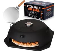 Forno per pizza per grill - cuocipizza da esterno, nero