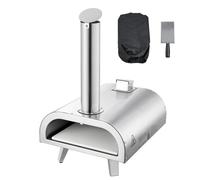 Forno per Pizza Portatile da Esterno Stufa a Pellet 12 pollici Argento