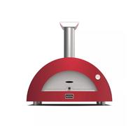 Alfa Forni Barbecue a carbone di Marca Modello Moderno 3 Pizze Legno Antique Red