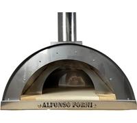 Forno Pizza Da Esterno A Legna - Alfonso 2 Pizze - Per Pizza, Pane, Focaccia, Carne - Camera Di Cottura Diretta In Mattoni Refrattari E Acciaio Inox, 500 Gradi, Coibentato Con Skamotec - MADE IN ITALY