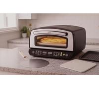 Forno Pizza Elettrico 450°C Super Potente - Con Pala, Teglia e Pietra Refrattaria - Pannello Touch LED e Modalità di Cottura Multiple per Pizza Perfetta in Pochi Minuti