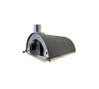 Forno pizza ibrido a gas e legna - 2 pizze - da esterno, uso tradizionale a legna o con bruciatore a gas - pietra refrattaria, 500 gradi, Made in Italy (con bruciare e valvola GPL)