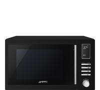 Forno smeg moe25b a microonde con grill da appoggio colore nero capacità 25 lt