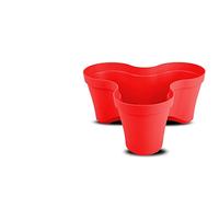 FORNOR 10892 MACETERO APILABLE TRIO ROMA ROJO 8.8Litri