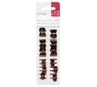 FORNOR 15661 MINI MOLLETTE PER CAPELLI X12 NERO/MARRONE