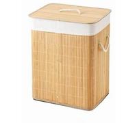 FORNOR 17601 CESTA PORTABIANCHERIA IN BAMBÙ CON COPERCHIO 60L - 40 x 30