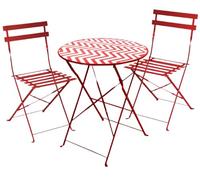 FORNOR 24206 TAVOLO D60 cm + 2 SEDIE 41x46x80cm ZIGZAG