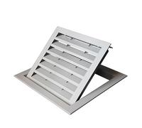 Foro di ventilazione traspirante in lega, Griglie di ventilazione, cappa in rete di ventilazione in lega di alluminio Prese d'aria Aria condizionata Otturatore dell'unità esterna(Style B (hole opening