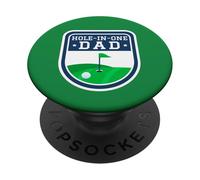 Foro in un papà Festa del papà Golf Golf gioco di parole divertente golfista PopSockets PopGrip Adesivo