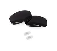 Forobb Lenti di ricambio polarizzate e naselli da 1,6 mm, compatibili con occhiali da sole RayBan RB3445-61 mm, nero carbonio, polarizzate in policarbonato