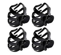 FOROREH 4pz 7.7cm Fermagli Mollette per Capelli, Mollette, Piccoli, Clip per Artiglio, Clip Accessori per Capelli in Plastica per Ragazze e Donne - Nero