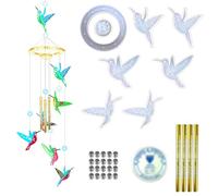 ForPerfect - Stampo a a forma di, in silicone flessibile, riutilizzabile fai da te, design facile da smontare, kit adatto ai principianti | ForPerfect Wind Chime Craft Set per la