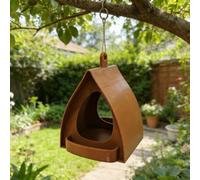 forPLA - Mangiatoia per uccelli con design stabile e ampia apertura per un riempimento fluido e una pulizia ordinaria di tutti gli spazi esterni (grigio)