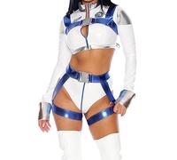 Forplay Costume da astronauta sexy da donna Sky Rocket, bianco, 1/2X