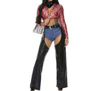 Forplay Costume da cowgirl da donna, Rosso, Medium-Large