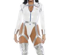 Forplay Costume sexy da donna con personaggio del film Blast Off, bianco, Medium / Large