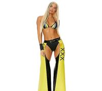Forplay donna Sporca Sexy Iconic Superstar Costume, Giallo, Small/Medium 6-8.5 US