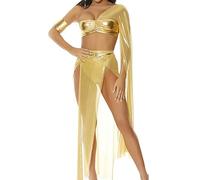 Forplay Donne Seguire il righello Sexy Cleopatra Costume, Oro, X-Small/Small