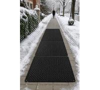 forplubossmmp Tappeti Elettrici Antigelo 10 X 30 Pollici, 3 Pezzi Tappeti Riscaldati per Passerelle Esterne, Tappeti Impermeabili Antiscivolo per Rimozione Neve Invernale su Marciapiedi 3PCS10×30"