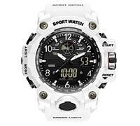 Forrader Orologi militari da uomo per sport all'aria aperta orologi da uomo impermeabile tattico militare orologio da polso multifunzione LED sveglia cronometro orologi analogici digitali,