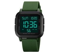 Forrader, Orologio digitale da uomo, sportivo, impermeabile, con retroilluminazione a LED, sveglia, conto alla rovescia, doppio fuso orario, cronometro, 12/24 ore, per uomini, donne, adolescenti,
