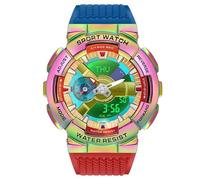 Forrader Orologio sportivo digitale da uomo, colorato, alla moda, militare, multifunzione, orologio sportivo da uomo, con luce di sollevamento, quadrante grande, cronometro, sveglia, conto alla