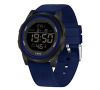 Forrader Orologio sportivo digitale da uomo, impermeabile, militare, con cronometro, retroilluminazione a LED, sveglia, conto alla rovescia, data, Blu scuro, Classico