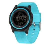 Forrader Orologio sportivo digitale da uomo, impermeabile, militare, con cronometro, retroilluminazione a LED, sveglia, conto alla rovescia, data, Rosso, Classico