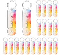 Forreen 20 Pezzi Portachiavi in Acrilico per Carrello Della Spesa, Gettone Carrello Spesa,per Matrimonio,Battesimo,Carrello Della Spesa,Ringraziamento per Tutto il Regalo Degli Ospiti