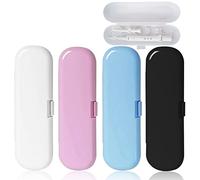 Forreen Custodia Spazzolino Elettrico, 4 Pezzi Custodia da Viaggio per Spazzolino Elettrico Plastica Colorato Portatile Portaspazzolini da Viaggio per Famiglia Viaggi All'aperto Campeggio