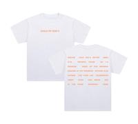 Forrest Frank Child of God II Tracklist T-Shirt Tour 2025 Maglietta in Cotone a Manica Corta Donna Uomo Streetwear Top, bianco, XS