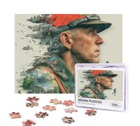 Forrest Gump Puzzle da 500 pezzi personalizzati con foto, puzzle con custodia, puzzle impegnativo per adulti, decorazione per la casa e matrimonio (52 x 38 cm)