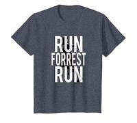 Forrest Gump Run Forrest Run Silhouette Maglietta, Bambini, Pervinca, 2 Anni