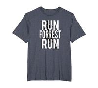 Forrest Gump Run Forrest Run Silhouette Maglietta, Uomo Taglie Grandi, Pervinca, 2X Tall
