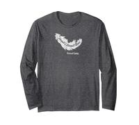 Forrest Gump Stupid è Come Stupido Feather Maglia a Manica, Unisex per Adulti, Grigio Scuro, S