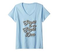 Forrest Gump Stupid Is As Stupid Does Vintage Text Maglietta con Collo a V