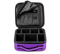 FORRICA Beauty Case da Viaggio Donna Borsa Cosmetica Professionale Portatile Trousse Make Up Organizers Trucchi Ragazza Valigetta Porta Trucchi con Divisori Regolabili Viola