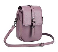 FORRICA Borsa a Tracolla Donna Borsa a Spalla per Cellulare Vacchetta Pelle Borsello Telefono Portafoglio Borsa Piccola Borsetta Tracolla Viola